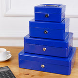 Max Creative Storage Box Building Block Shaped Metal Saving Space Box Blue