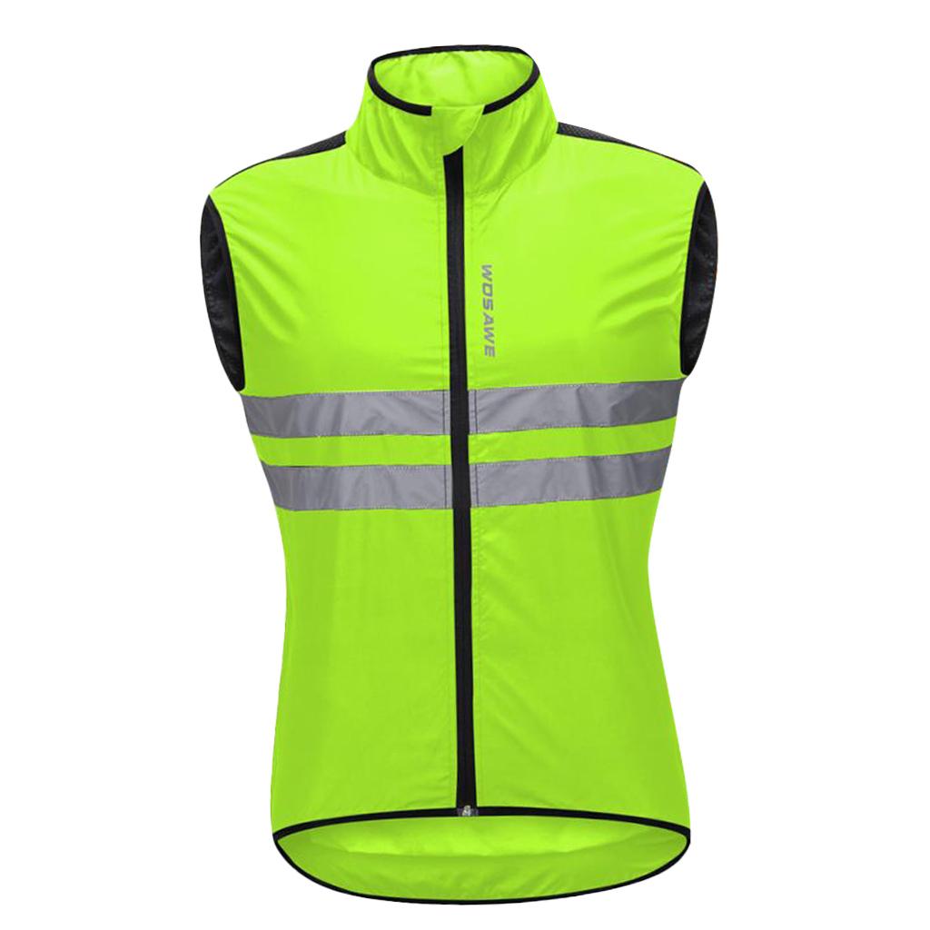 Max Polyester Sleeveless Cycling Vest Cycling Vest Windproof Jersey Green L