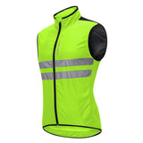 Max Polyester Sleeveless Cycling Vest Cycling Vest Windproof Jersey Green L