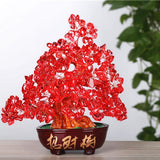Max Crystal Money Tree Ornament Chinese Myth Lucky Charm Craft Home Decoration G