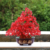 Max Crystal Money Tree Ornament Chinese Myth Lucky Charm Craft Home Decoration G