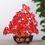 Max Crystal Money Tree Ornament Chinese Myth Lucky Charm Craft Home Decoration G