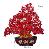 Max Crystal Money Tree Ornament Chinese Myth Lucky Charm Craft Home Decoration G