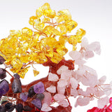 Max Natural Crystal Gemstone Bonsai Lucky Tree Reiki Home Decoration Five Colors
