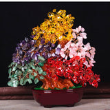 Max Natural Crystal Gemstone Bonsai Lucky Tree Reiki Home Decoration Five Colors