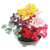 Max Natural Crystal Gemstone Bonsai Lucky Tree Reiki Home Decoration Five Colors