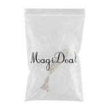 Max 35" Beige Manual Knitted Cotton Rope PLANT HANGER Flower Pot Holder Basket D