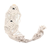Max 36" Beige Manual Knitted Cotton Rope PLANT HANGER Flower Pot Holder Basket C