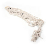 Max 36" Beige Manual Knitted Cotton Rope PLANT HANGER Flower Pot Holder Basket C