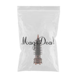 Max Wenchang Tower Model Handcraft China Pagoda Cultural Home Decor Red Bronze
