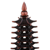 Max Wenchang Tower Model Handcraft China Pagoda Cultural Home Decor Red Bronze
