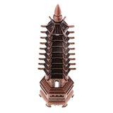 Max 7'' Chinese Fengshui Pagoda of Cultural Prosperity Wenchang Tower Copper