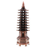 Max 7'' Chinese Fengshui Pagoda of Cultural Prosperity Wenchang Tower Copper