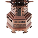 Max 7'' Chinese Fengshui Pagoda of Cultural Prosperity Wenchang Tower Copper