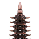 Max 7'' Chinese Fengshui Pagoda of Cultural Prosperity Wenchang Tower Copper