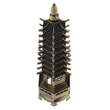 Max 7'' Chinese Fengshui Pagoda of Cultural Prosperity Wenchang Tower Bronze