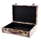 Max Wooden Vintage Lock Treasure Chest Jewellery Storage Box Case Gifts 11616