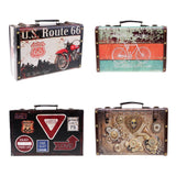 Max Wooden Vintage Lock Treasure Chest Jewellery Storage Box Case Gifts 11616