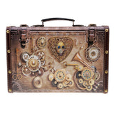 Max Wooden Vintage Lock Treasure Chest Jewellery Storage Box Case Gifts 11616