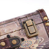 Max Wooden Vintage Lock Treasure Chest Jewellery Storage Box Case Gifts 11616