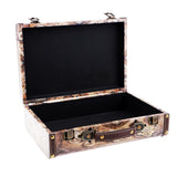 Max Wooden Vintage Lock Treasure Chest Jewellery Storage Box Case Gifts 11616