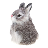 Max Simulation Rabbit Toy for Home Decoration Kids Birthday Gifts Grey