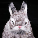 Max Simulation Rabbit Toy for Home Decoration Kids Birthday Gifts Grey