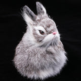 Max Simulation Rabbit Toy for Home Decoration Kids Birthday Gifts Grey