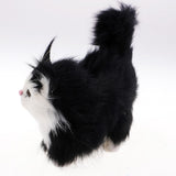 Max Simulation Cats Plush Stuffed Animal Home Decor Kids Birthday Gift Black