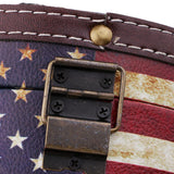 Max Wooden Cylinder Tissue Box Towel Napkin Holder Container Stripes Flag