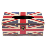 Max Wood Tissue Box Container Towel Napkin Holder Paper Dispenser UK Flag A