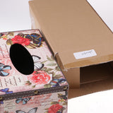 Max Wood Tissue Box Container Towel Napkin Holder Paper Dispenser Butterfly