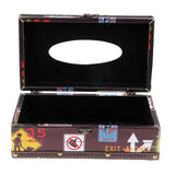 Max Wood Tissue Box Container Towel Napkin Holder Paper Dispenser Road Sign