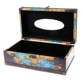 Max Wood Tissue Box Container Towel Napkin Holder Paper Dispenser Globe