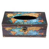 Max Wood Tissue Box Container Towel Napkin Holder Paper Dispenser Globe