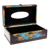 Max Wood Tissue Box Container Towel Napkin Holder Paper Dispenser Globe