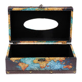 Max Wood Tissue Box Container Towel Napkin Holder Paper Dispenser Globe