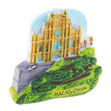 Max Resin Fridge Magnet Refrigerator Stickers Home Decor Ruins of St. Paul