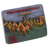 Max 1Pc Fridge Magnet Refrigerator Sticker Memo Grass Decal Soldier Horse Carts