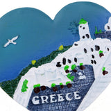 Max Resin 3D Fridge Magnet Tourism Souvenirs Refrigerator Sticker Home Decor Greek Aegean Sea