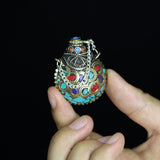 Maxbell Antique Tibetan Small Snuff Bottles Pendants Nepal Handicrafts Crafts Decors