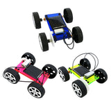 Max Solar Vehicle Car DIY Model Kits Assembled Solar Energy Toy Kids Gift Green