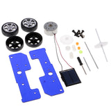 Max Solar Energy Solar Powered Toy DIY Car Kit Educational Gadget Hobby  Blue