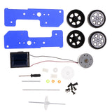 Max Solar Energy Solar Powered Toy DIY Car Kit Educational Gadget Hobby  Blue