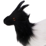 Max Mini Simulation Goat Animal Plush Kids Toy Christmas Tree Decor Black White