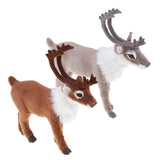 Max Plush Reindeer Doll Christmas Tree Decoration Xmas Party ELK Ornament Brown