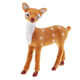 Max Simulation Sika Deer Plush Dolls Kids Toy Deer Christmas Tree Decoration A