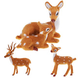 Max Simulation Sika Deer Plush Dolls Kids Toy Deer Christmas Tree Decoration A