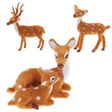 Max Simulation Sika Deer Plush Dolls Kids Toy Deer Christmas Tree Decoration A