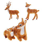 Max Simulation Sika Deer Plush Dolls Kids Toy Deer Christmas Tree Decoration A